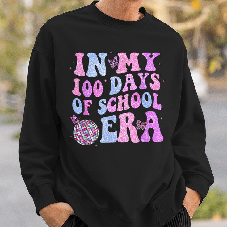In My 100 Days Of School Era Retro Disco 100Th Day Of School Sweatshirt Gifts for Him