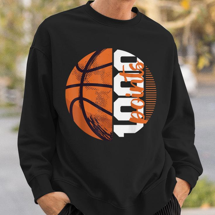 1000 Points Basketball Scorer High School Basketball Player Sweatshirt Gifts for Him