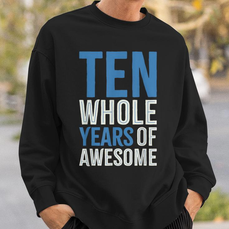 10Th Birthday Boy Age 10 Ten Year Old Boys Son Sweatshirt Gifts for Him