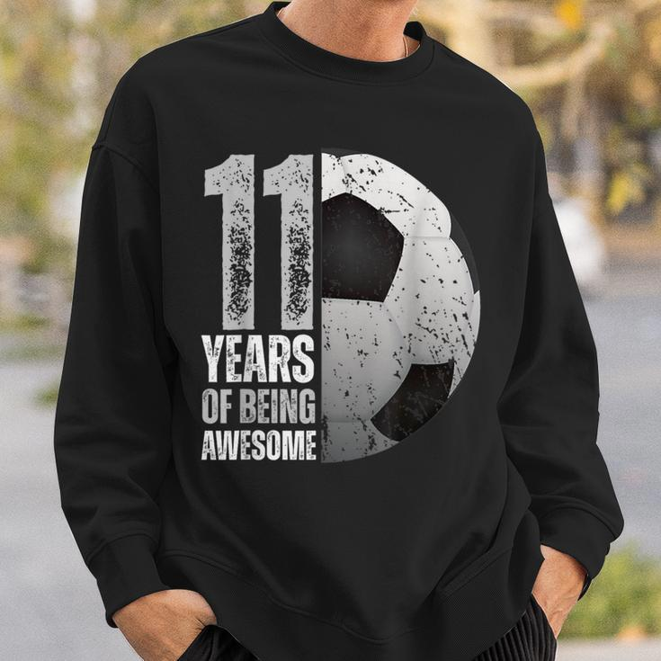 11 Year Old Soccer 11Th Birthday Player B-Day Party Sweatshirt Gifts for Him