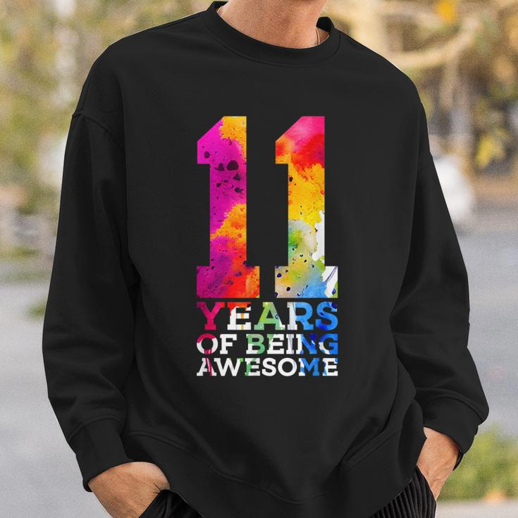11 Years Of Being Awesome 11Th Birthday Sweatshirt Gifts for Him
