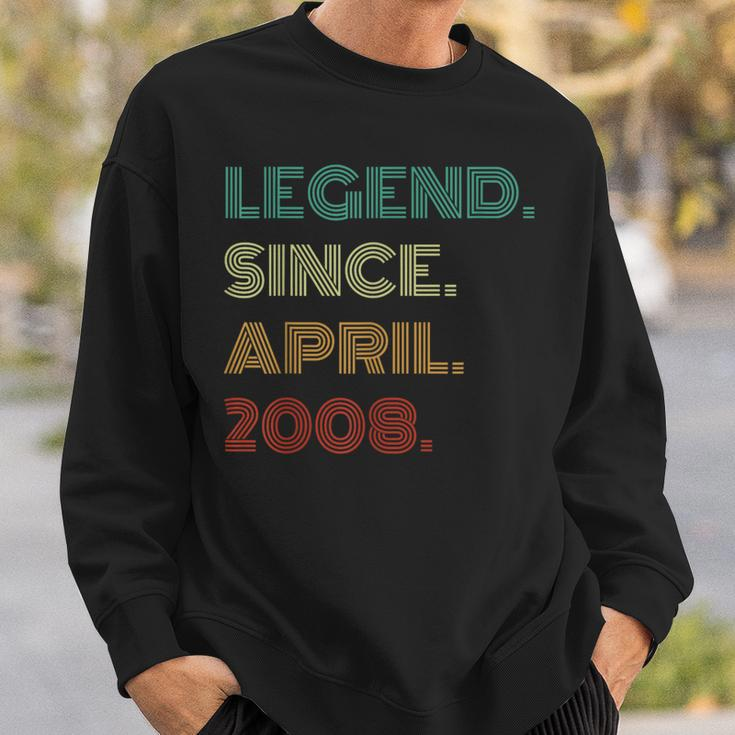 16 Years Old Legend Since April 2008 16Th Birthday Sweatshirt Gifts for Him