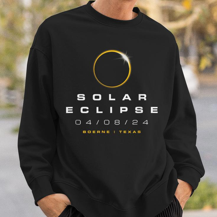 2024 Boerne Texas Solar Eclipse Sweatshirt Gifts for Him