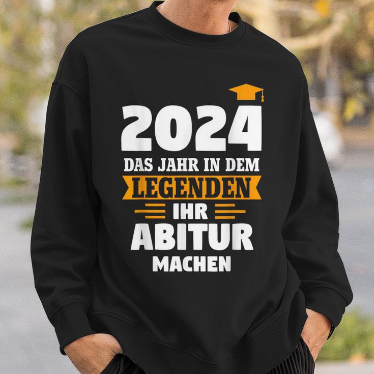 2024 Das Jahr In Dem Leggenden Abitur Bestanden Sweatshirt Geschenke für Ihn