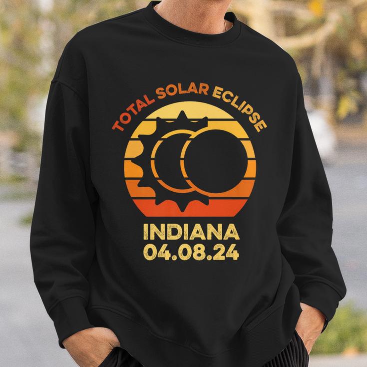 2024 Solar Eclipse Indiana Trip In Path Of Totality April 8 Sweatshirt Gifts for Him