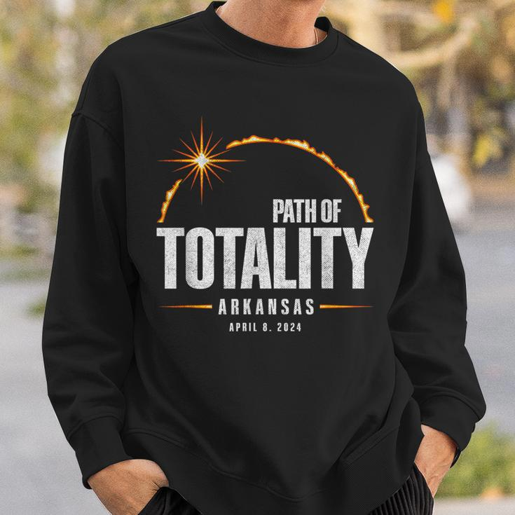 2024 Total Eclipse Path Of Totality Arkansas 2024 Sweatshirt Gifts for Him
