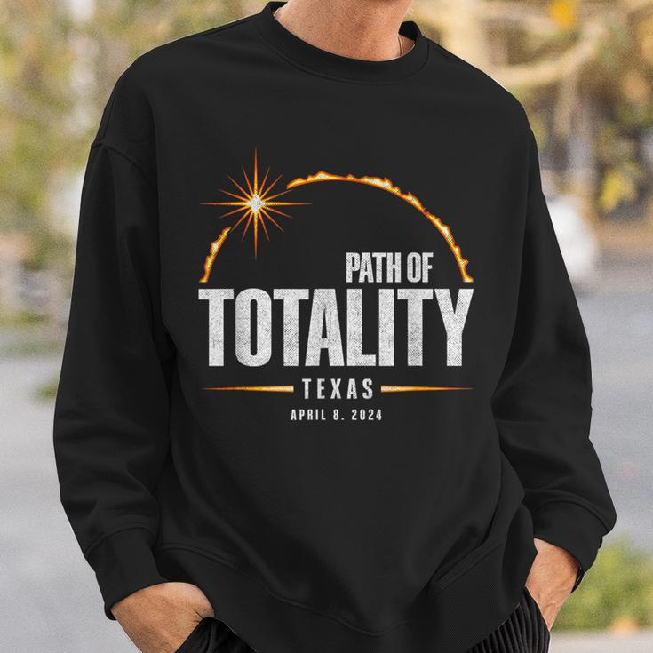 2024 Total Eclipse Path Of Totality Texas 2024 Sweatshirt Gifts for Him