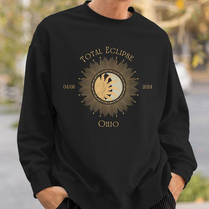 2024 Total Solar Eclipse State Ohio April 8 2024 Sweatshirt Gifts for Him