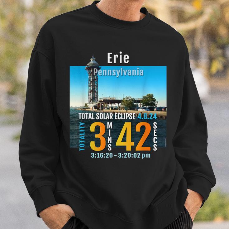 2024 Total Solar Eclipse Totality In Erie Pennsylvania 25 Sweatshirt Gifts for Him