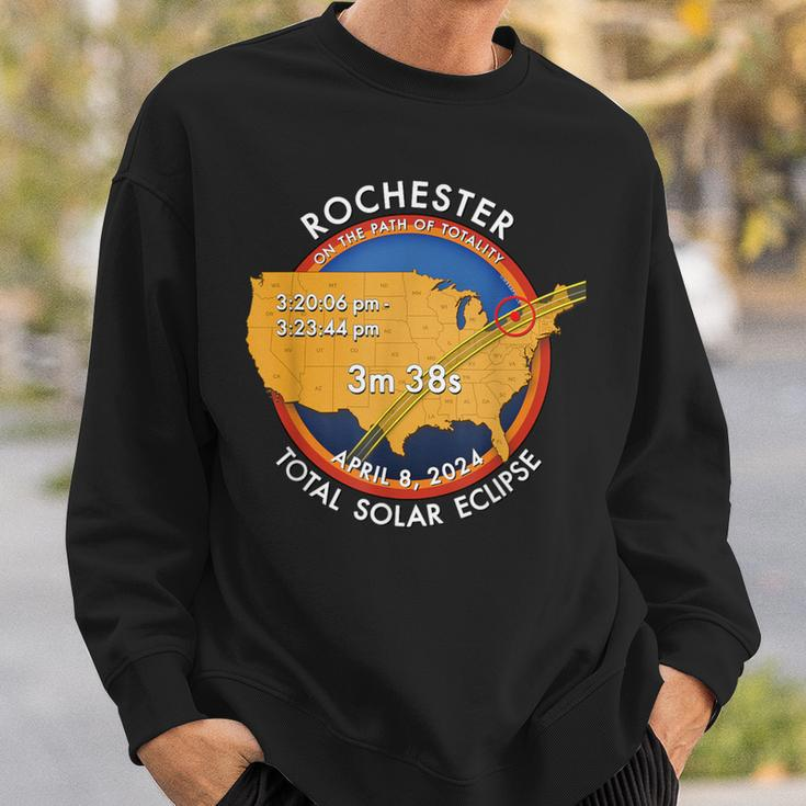 2024 Total Solar Eclipse Totality Rochester New York 27 Sweatshirt Gifts for Him