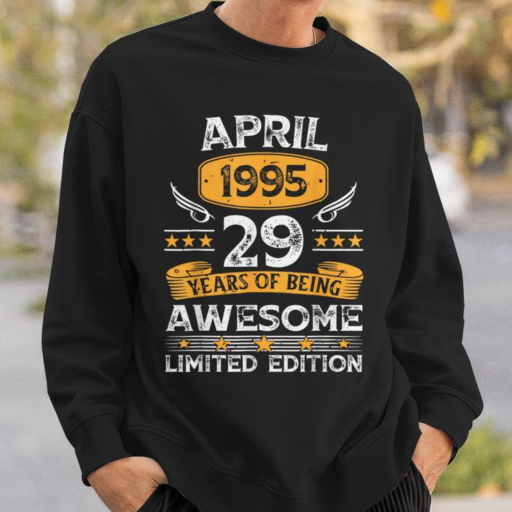 29 Years Old Vintage April 1995 29Th Birthday Mens Sweatshirt Gifts for Him