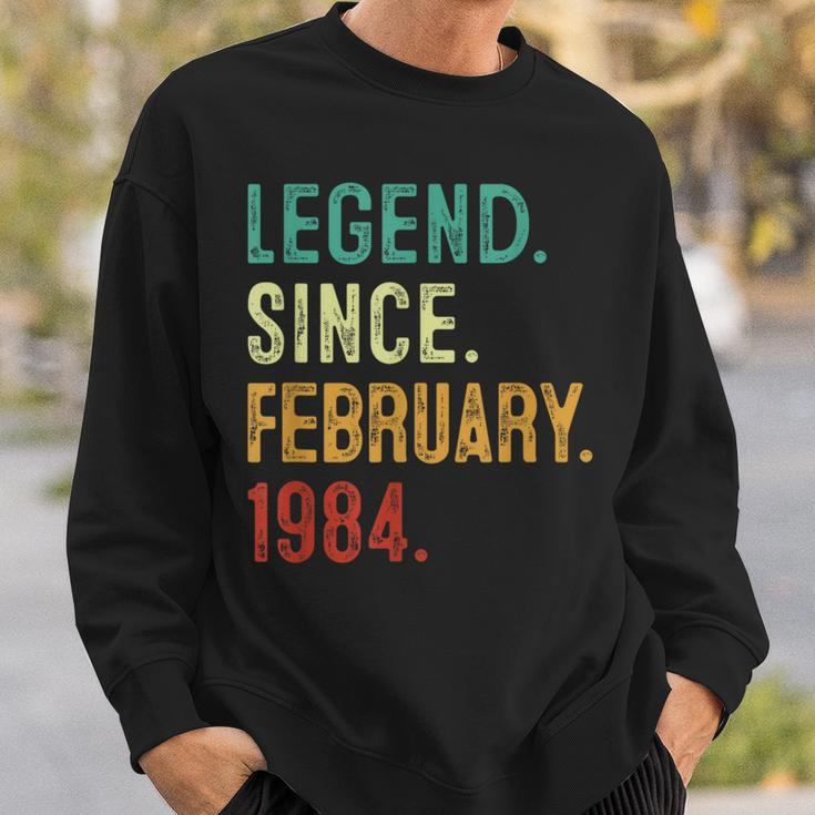 40 Year Old Legend Since February 1984 40Th Birthday Decor Sweatshirt Gifts for Him