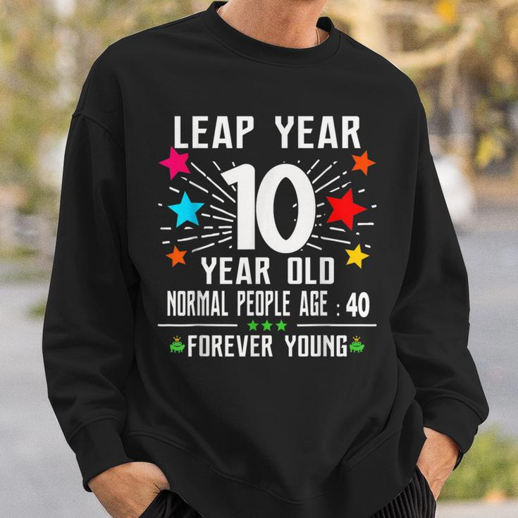 40 Years Old Birthday Leap Year 10 Year Old 40Th Bday Sweatshirt Gifts for Him