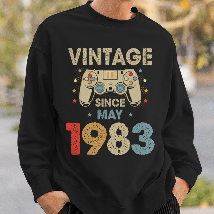 41St Birthday Boy Gamer Vintage May 1983 Bday Sweatshirt Gifts for Him