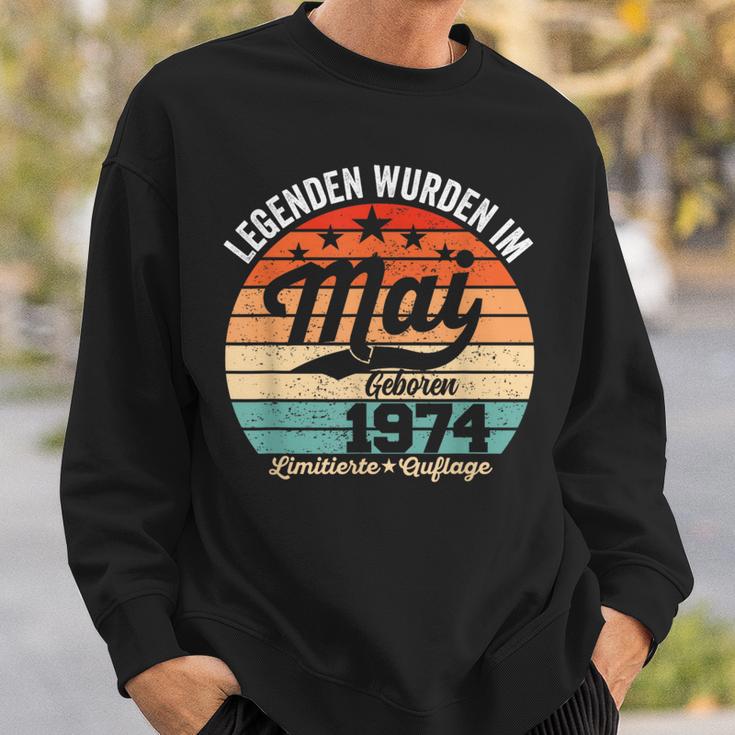 50 Geburtstag Geschenk Mann Legenden Sind Im Mai 1974 Sweatshirt Geschenke für Ihn