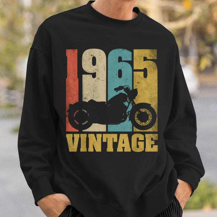 59Th Birthday Biker Dad Grandpa 59 Years Vintage 1965 Sweatshirt Gifts for Him