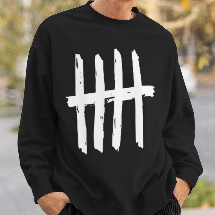 5Th Birthday Outfit 5 Years Old Tally Marks Anniversary Sweatshirt Gifts for Him