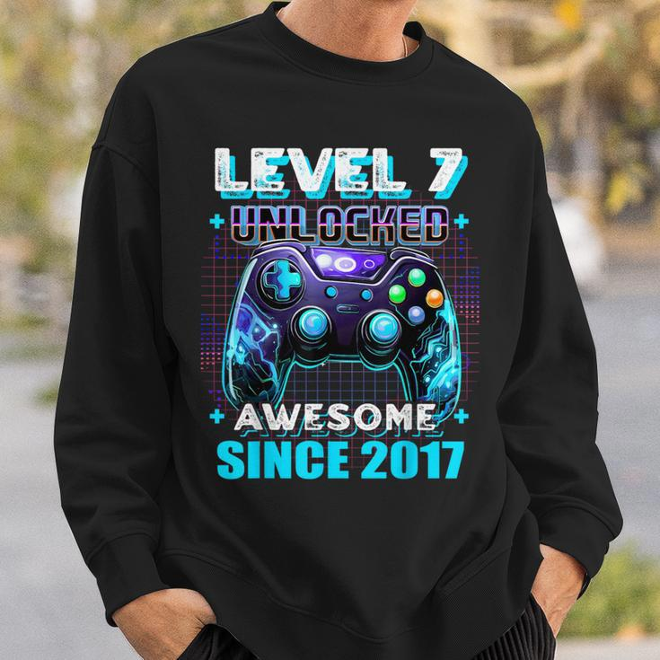7Th Birthday Gamer 7 Years Old Bday Boy Seven Son Sweatshirt Gifts for Him