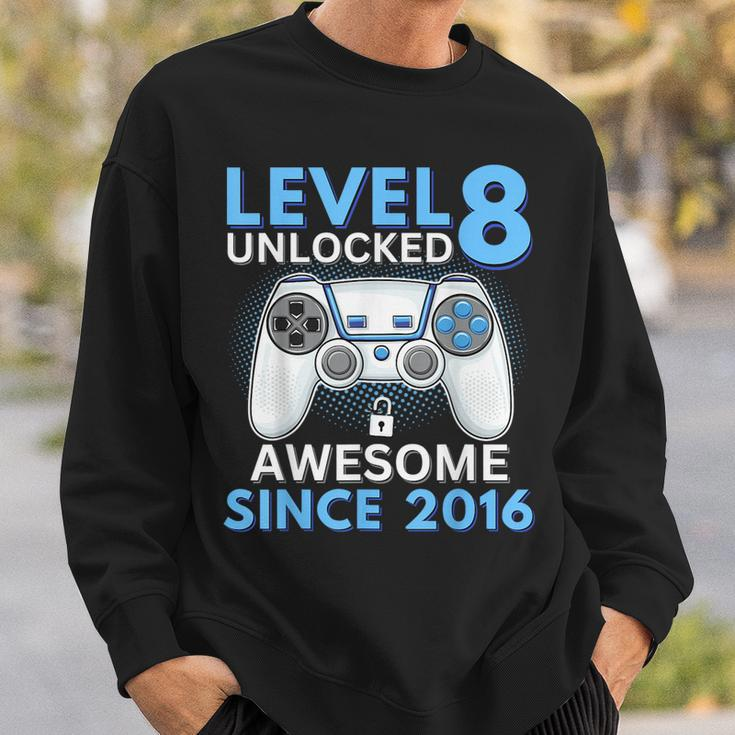 8 Year Old Birthday Eight Gamer 8Th Birthday Boy Sweatshirt Gifts for Him