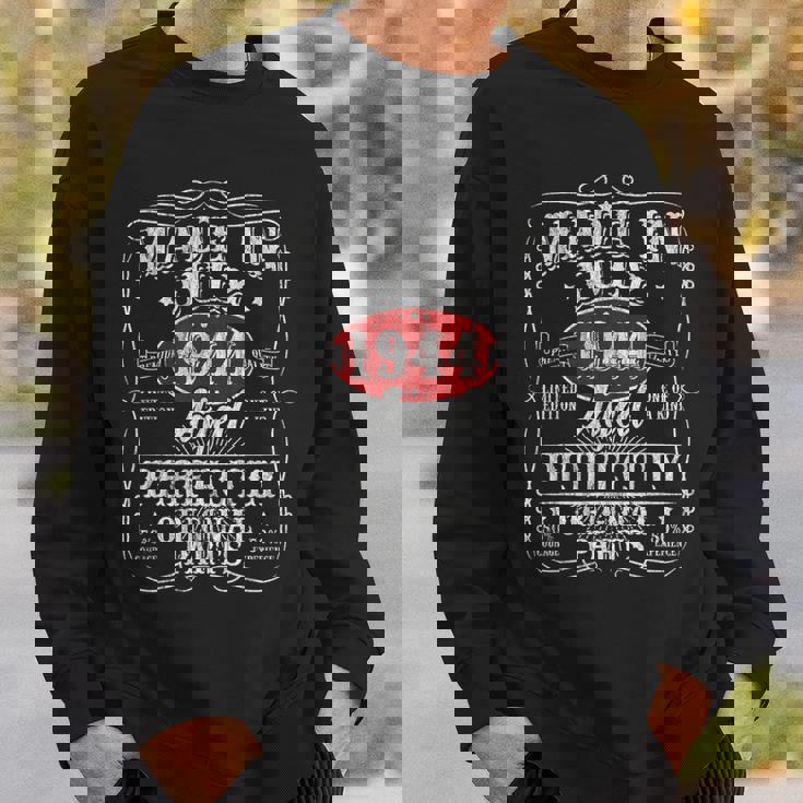 80 Years Old Legends Born In July 1944 80Th Birthday Sweatshirt Gifts for Him