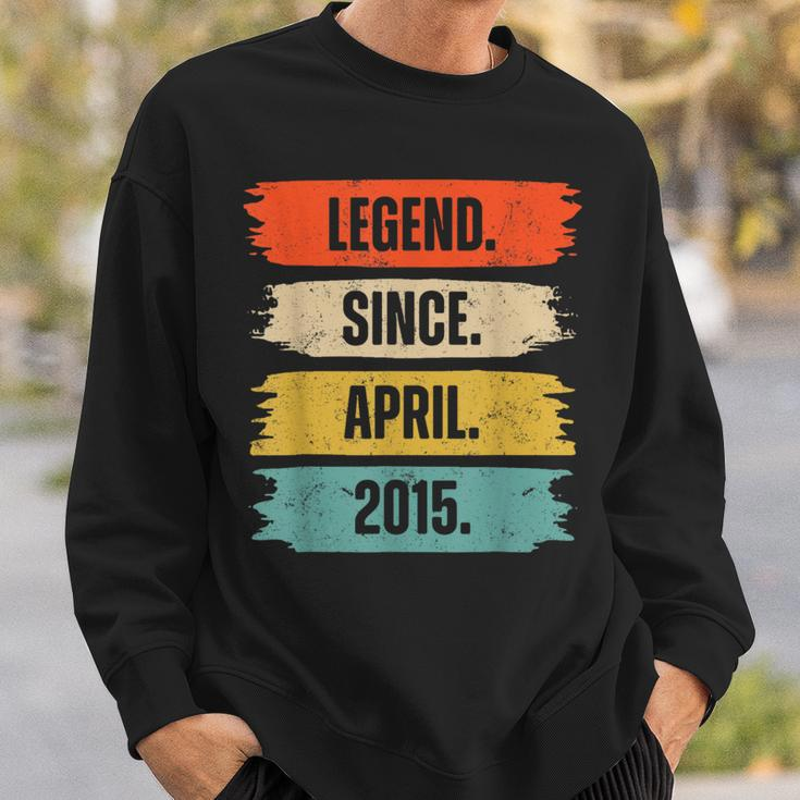 9 Years Old Legend Since April 2015 9Th Birthday Boys Sweatshirt Gifts for Him