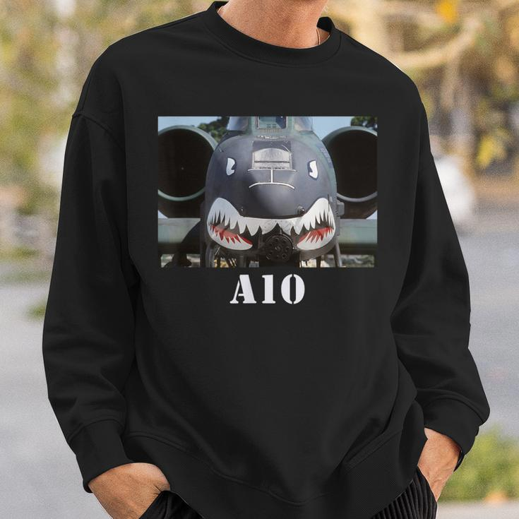 A10 Warthog Airplane Military Aviation Sweatshirt Gifts for Him