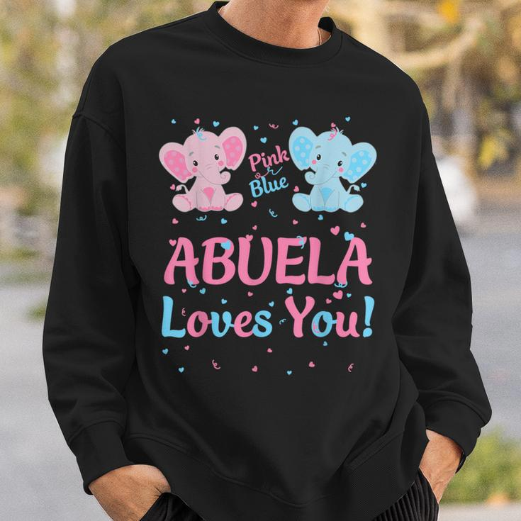 Abuela Gender Reveal Pink Or Blue Matching Family Elephant Sweatshirt Gifts for Him