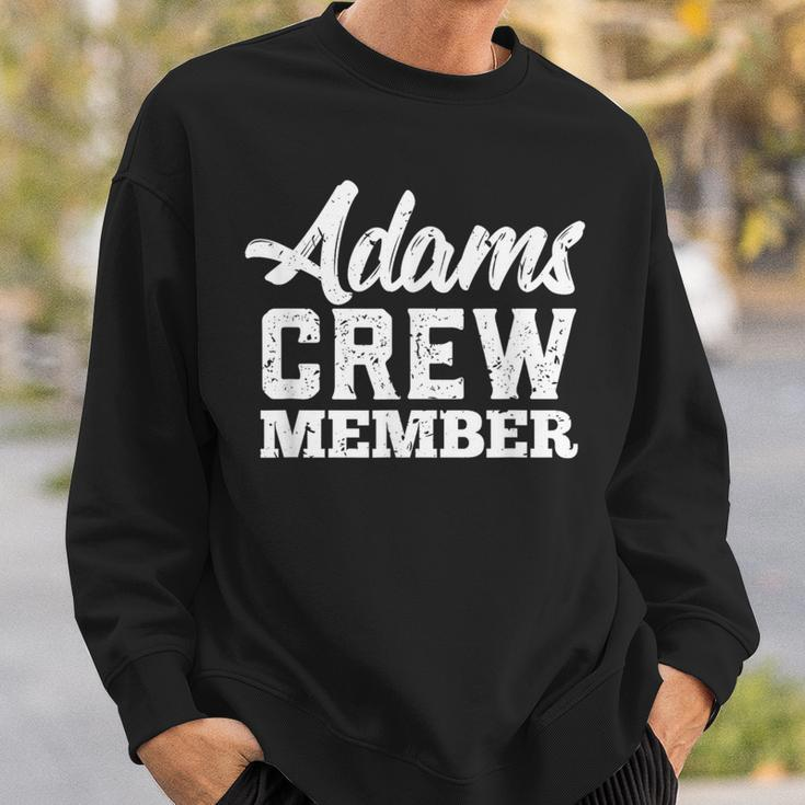 Adams Crew Member Matching Family Name Sweatshirt Gifts for Him