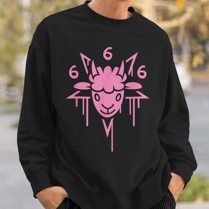 Adorable Satanic 666 Baphomet Pentagram Sweatshirt Gifts for Him