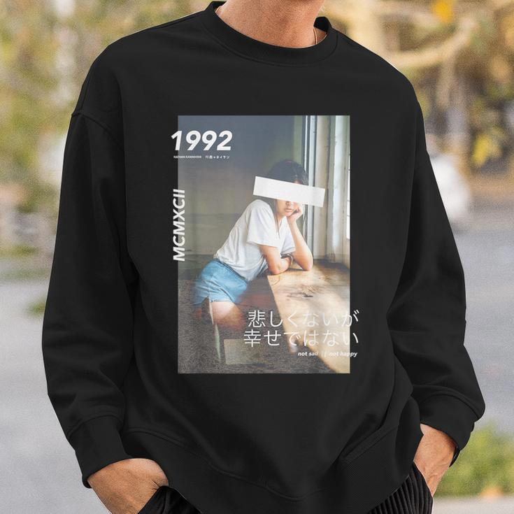 Aesthetic Japanese Vintage Streetwear Fashion Graphic Sweatshirt Gifts for Him