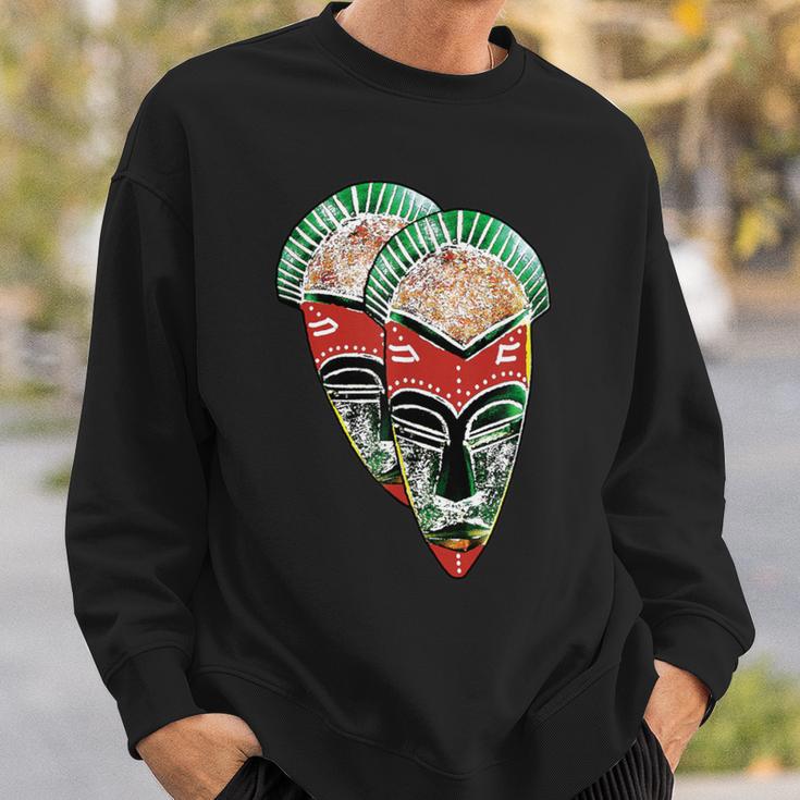 African Fang Mask Twins Sweatshirt Gifts for Him