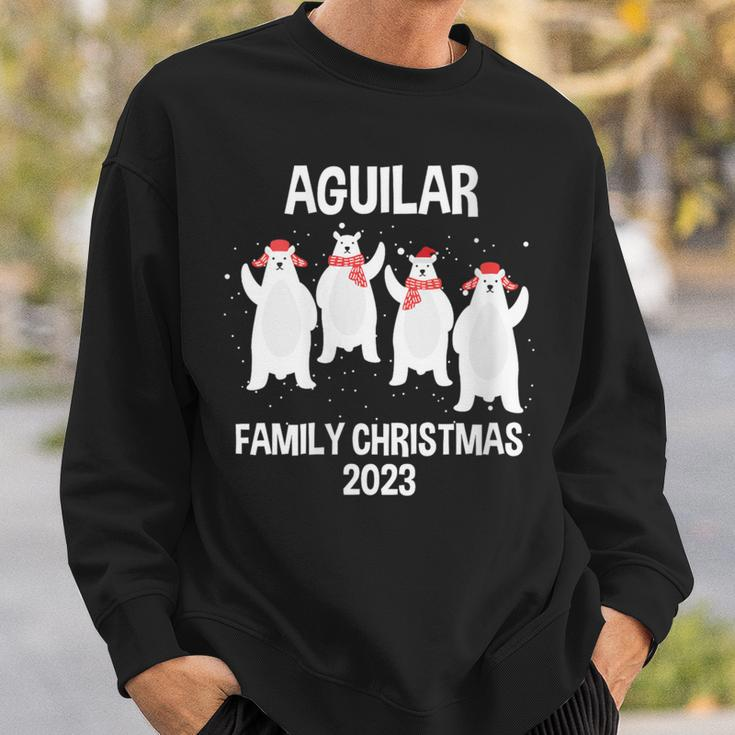 Aguilar Family Name Aguilar Family Christmas Sweatshirt Gifts for Him