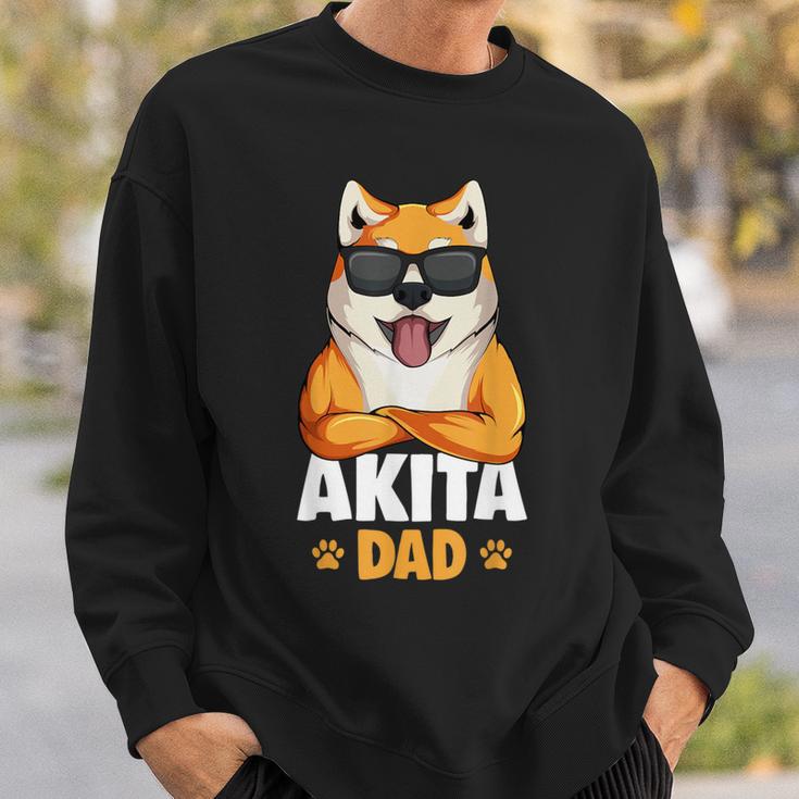 Akita Dog Papa Sweatshirt Geschenke für Ihn