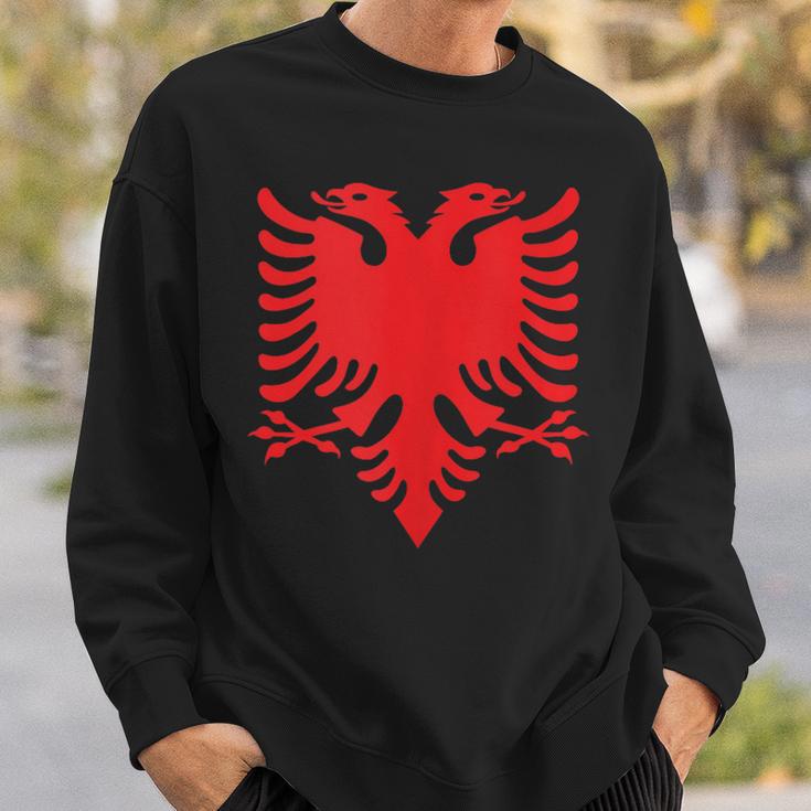 Albania Flag Albanian Eagle Sweatshirt Gifts for Him