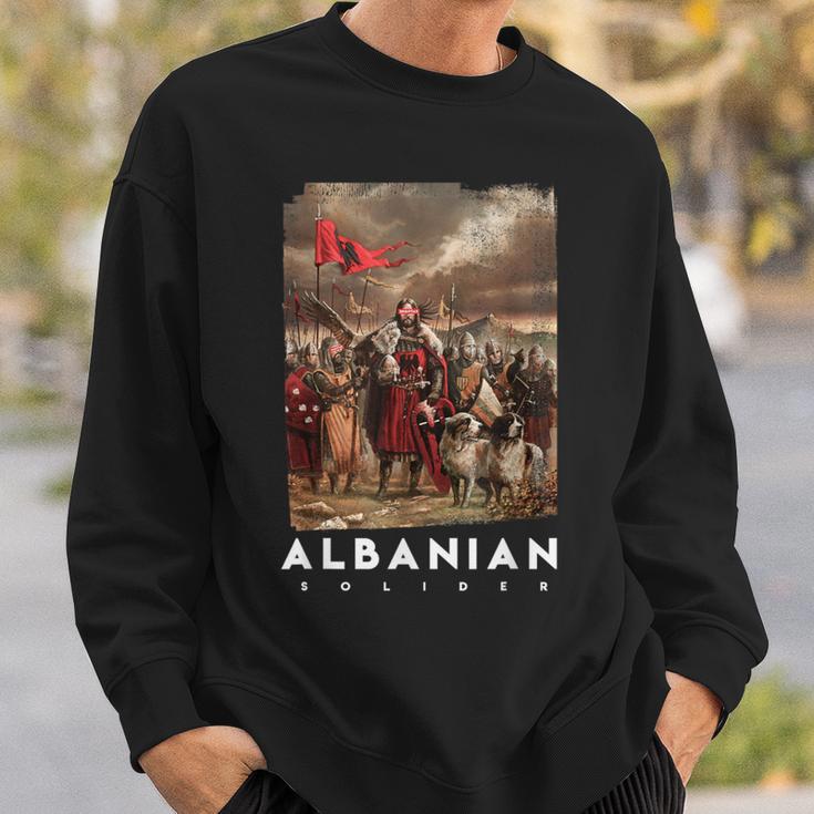 Albanian Warrior Sweatshirt Geschenke für Ihn