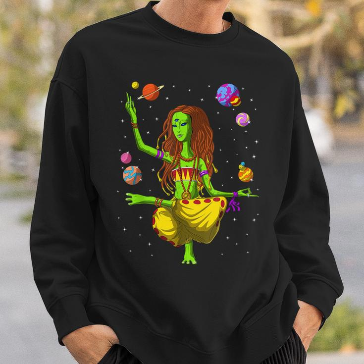 Alien Hippie Yoga Zen Meditation Spiritual Sweatshirt Geschenke für Ihn