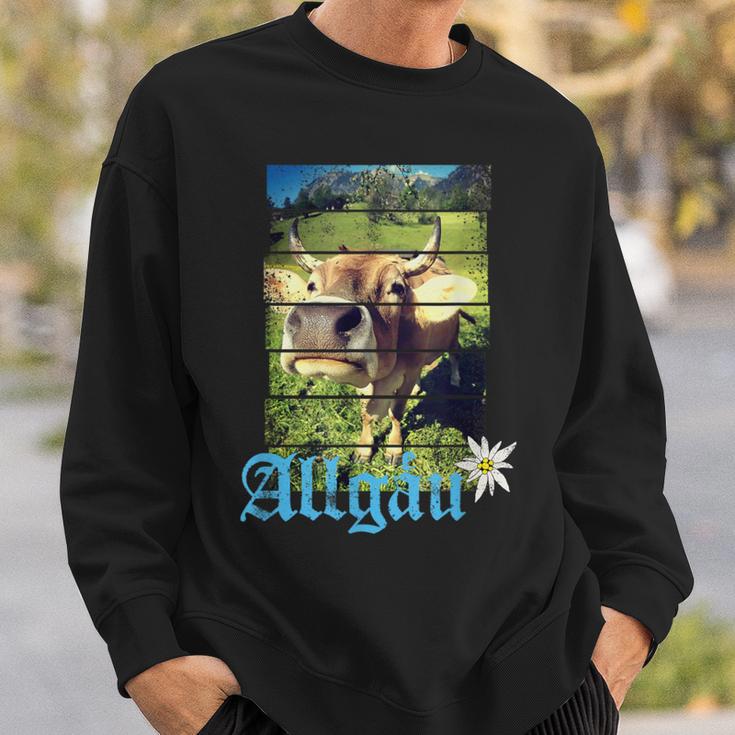 Allgäu Alpenintage Kuh Bayern Deutschland Souvenir S Sweatshirt Geschenke für Ihn