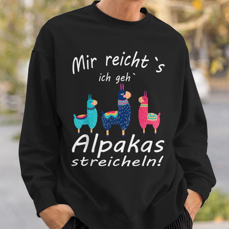 Alpaca And Lamas Mir Reichts Ich Geh Alpacas Strokes Sweatshirt Geschenke für Ihn