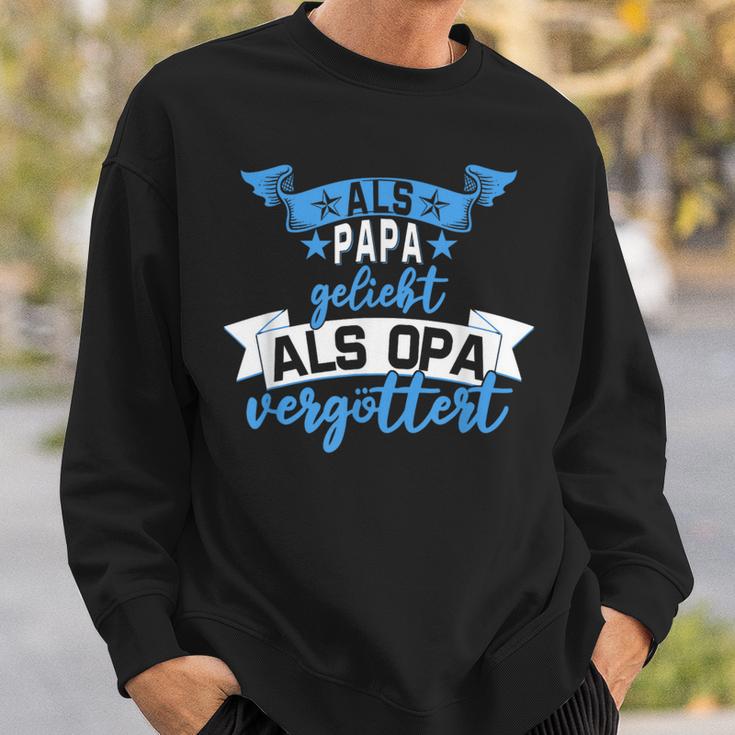 Als Papa Liebt Als Opaergöttert Sweatshirt Geschenke für Ihn