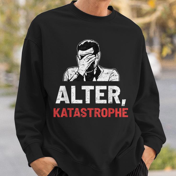 “Alter Katastrophe” Vintage Retro Sweatshirt Geschenke für Ihn