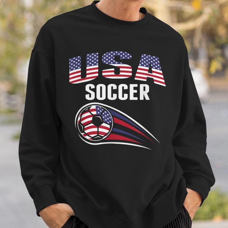 America Soccer Fans Jersey United States Football Lovers Sweatshirt Gifts for Him