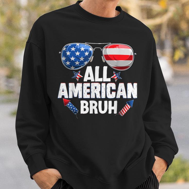 All American Bruh Fourth Of July Boys American N Sweatshirt Gifts for Him