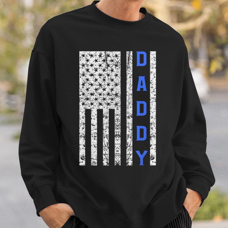 American Flag Police Dad For Cop Father's Day Sweatshirt Gifts for Him