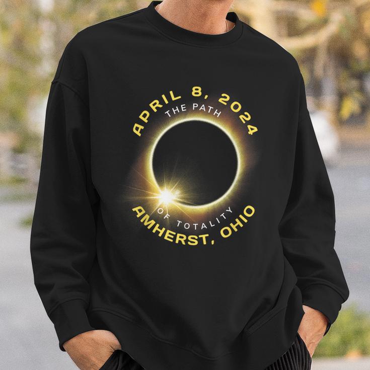 Amherst Ohio Solar Eclipse Totality April 8 2024 Souvenir Sweatshirt Gifts for Him