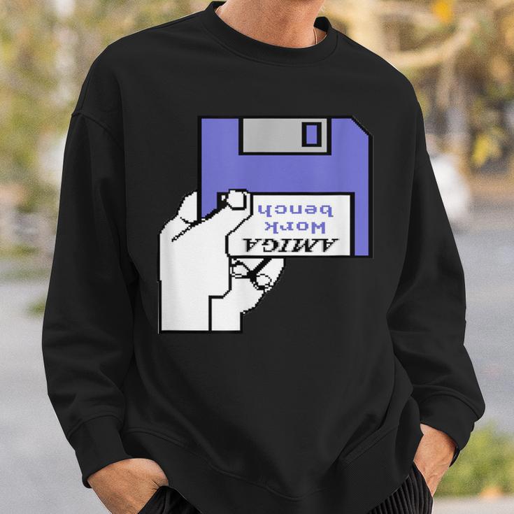 Amiga Workbench Diskette Insert Retro Computer Sweatshirt Geschenke für Ihn