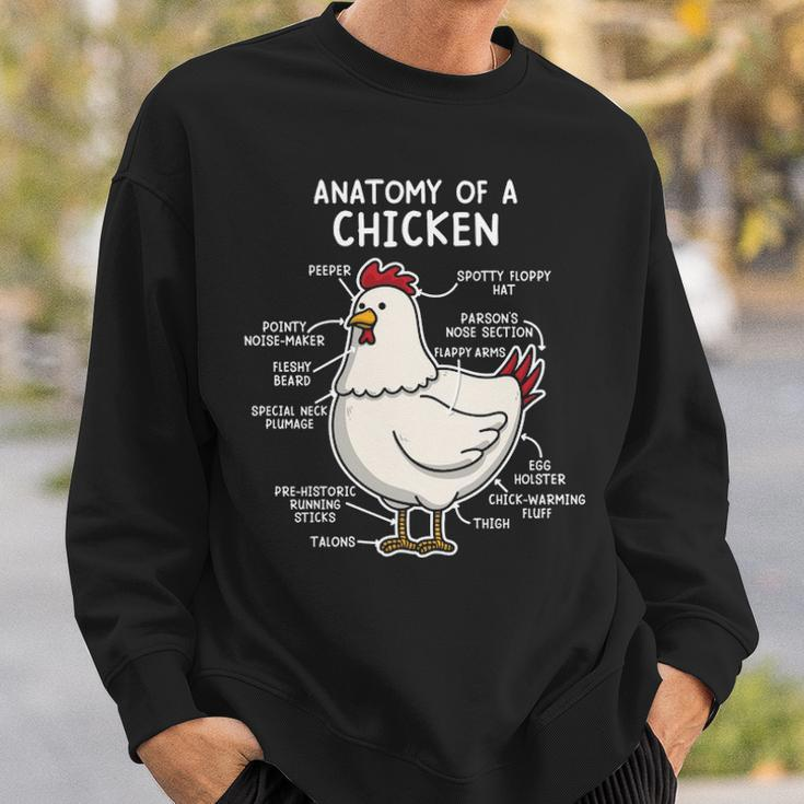 Anatomy Of A Chicken Country Farm Women Girl Sweatshirt Gifts for Him