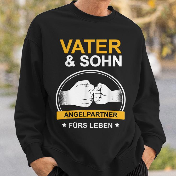 Angler Papa Fischer Father And Son Fishing Sweatshirt Geschenke für Ihn