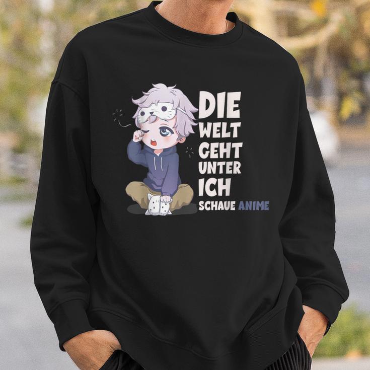 Anime Die Welt Geht Unter Ich Schaue Sweatshirt Geschenke für Ihn