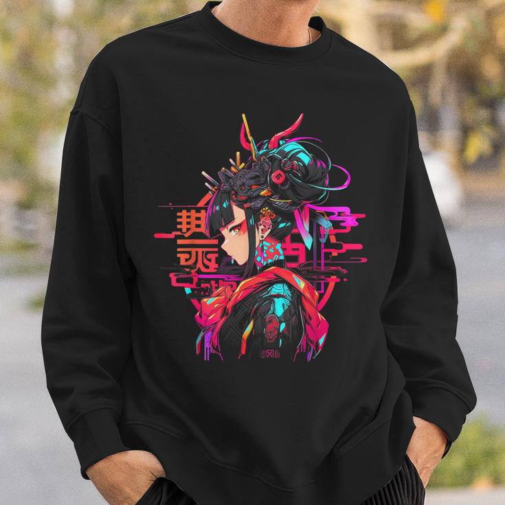 Anime Manga Cyberpunk Aesthetic Techwear Harajuku Punk Sweatshirt Geschenke für Ihn