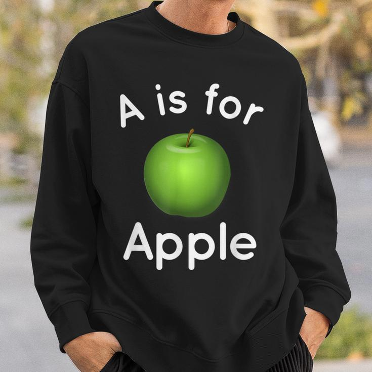Apple Toddler A Is For Apple Apple Picking Orchard Sweatshirt Gifts for Him